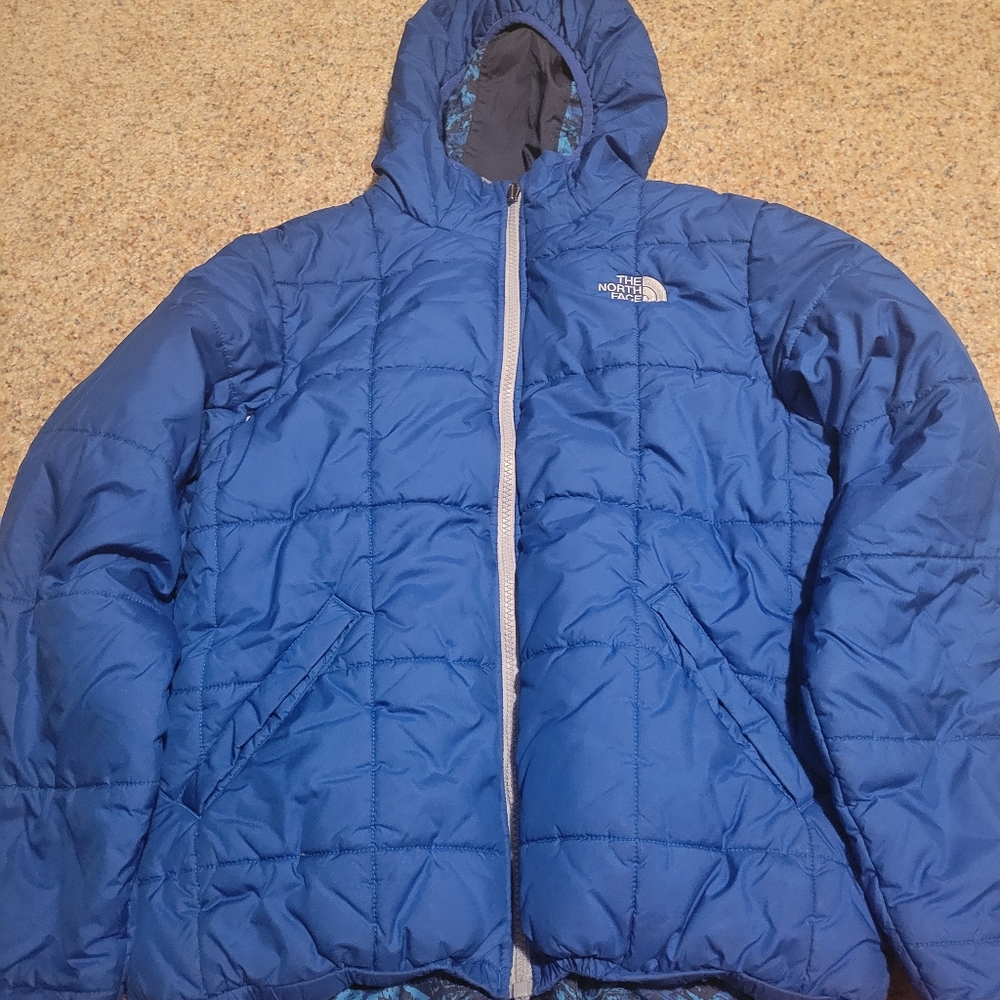 Boys NorthFace Reversible Coat (Size Large)